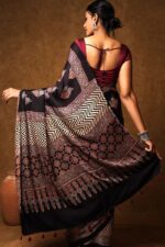 Ajrakh Saree - Image 2