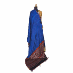 Indigo Modal Silk Dupatta with Ajrakh Mirror Work - Image 2