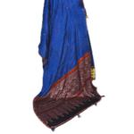 Indigo Modal Silk Dupatta with Ajrakh Mirror Work - Image 3