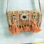 Terracotta Peach Handcrafted Terracotta Peach Boho Luxe Bag