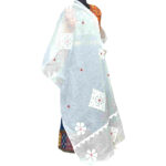 exquisite applique stole organdy delicate patch work