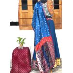 vibrant bandhej stole multicolor modal silk tie dye