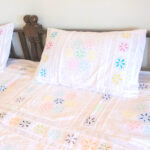 exquisite barmer cream applique cutwork cotton single bedsheet
